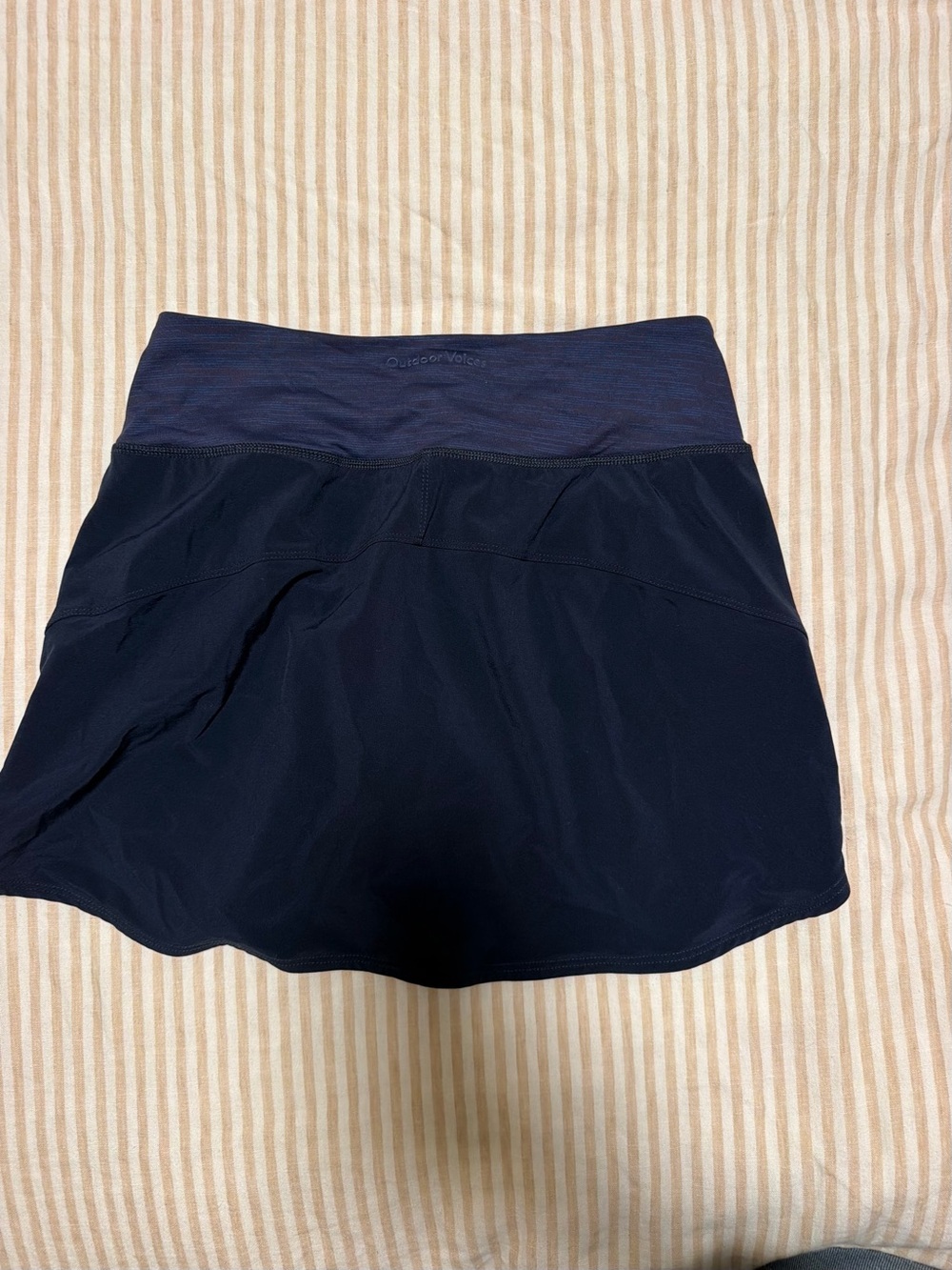Outdoor Voices Navy Blue Women's Skort with Heathered Waistband